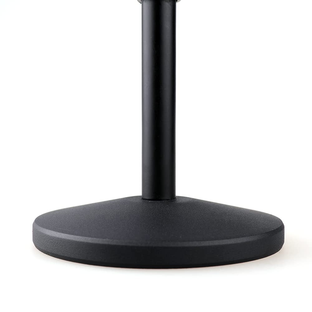 ZRAMO Desk Top Adjustable Stand for Retro Microphone Large Size Microphone, come with Two Clip (not Including any Mics)