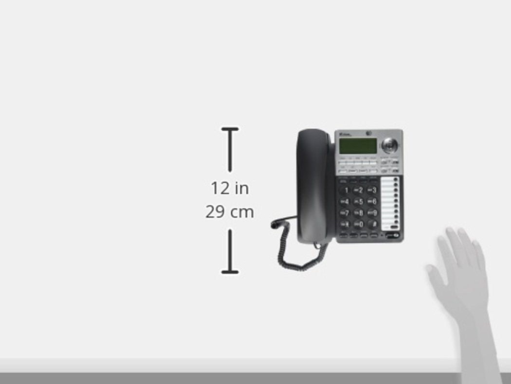 AT&T ML17939 2-Line Corded Speakerphone with Caller ID, Digital Answering System, Speakerphone, Black - Small Business Office Phone
