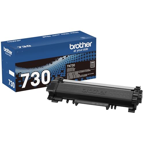 Brother Genuine Standard Yield Toner Cartridge, TN730, Replacement Black Toner, Page Yield Up To 1,200 Pages, Amazon Dash Replenishment Cartridge,1