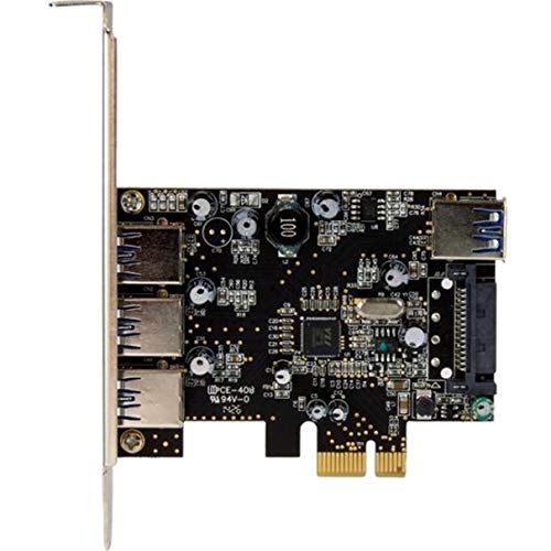 StarTech 4-Port PCI Express USB 3.0 Card, 5Gbps (PEXUSB3S42)