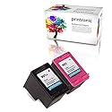 Printronic 2 Pack Remanufactured HP 901XL HP 901 Ink Cartridge for HP Officejet 4500 J4580 J4660 J4550 J4540 J4524 Printers (1 Black 1 Color)