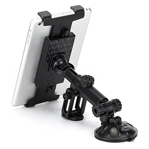 Premium Car Mount Dash Holder Swivel Cradle Stand Dashboard Dock Strong Suction for iPad 4, Air, 2, Mini, 2, 3, 4, Pro 10.5, 12.9, 9.7 - Lenovo Moto