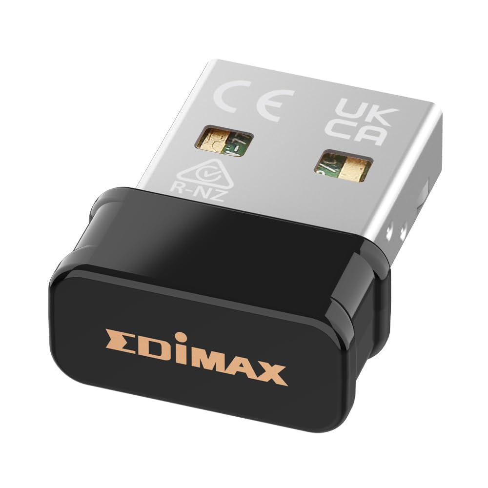 Edimax *New* 2-in-1 Wi-Fi 4 + BLE Adapter, N150 + Bluetooth v4.2 (2.6X Faster) + Low Energy (LE) Combo for PC, Wireless Nano USB Dongle, Supports