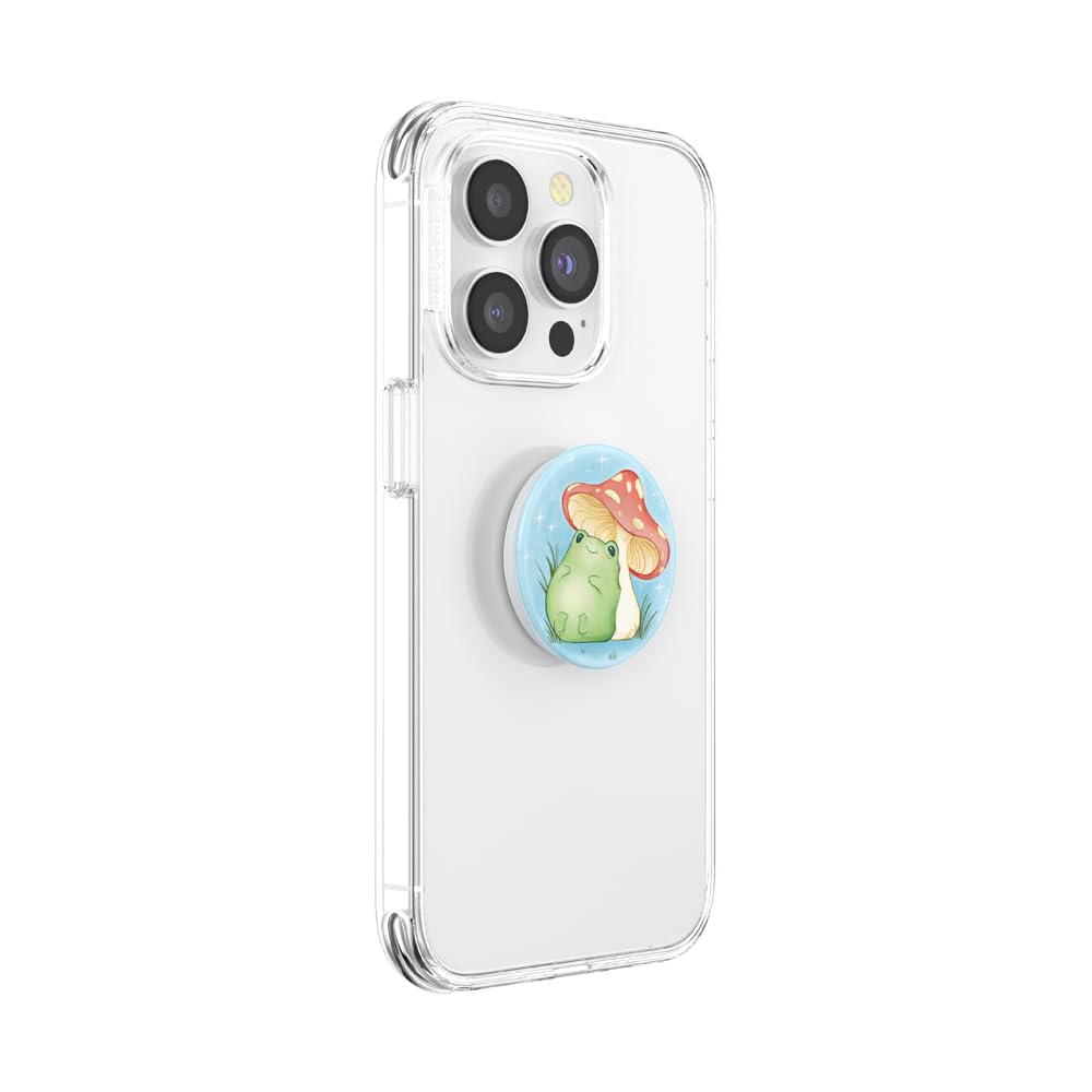 PopSockets Adhesive Phone Grip, Holder, Phone Stand, Mushroom - Sleepy Frog