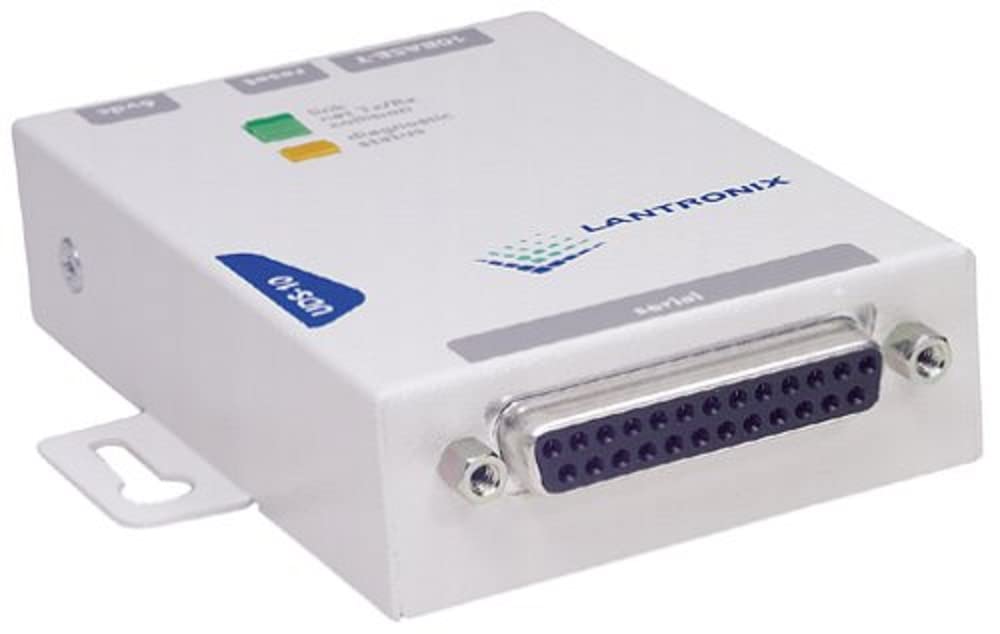 LANTRONIX Uds-10 Device Server DB25 Port RJ45 Port for Enet 110 Vac Pwr Sup
