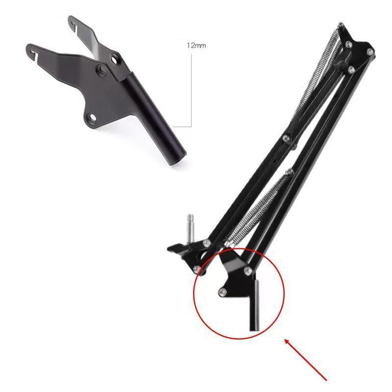 ThtRht 3 Pack Microphone Stand Rotating Bracket Replacement Boom Arm Support Rotating Axle Feet for Mic Stand Adjustable Microphone Desk Stand