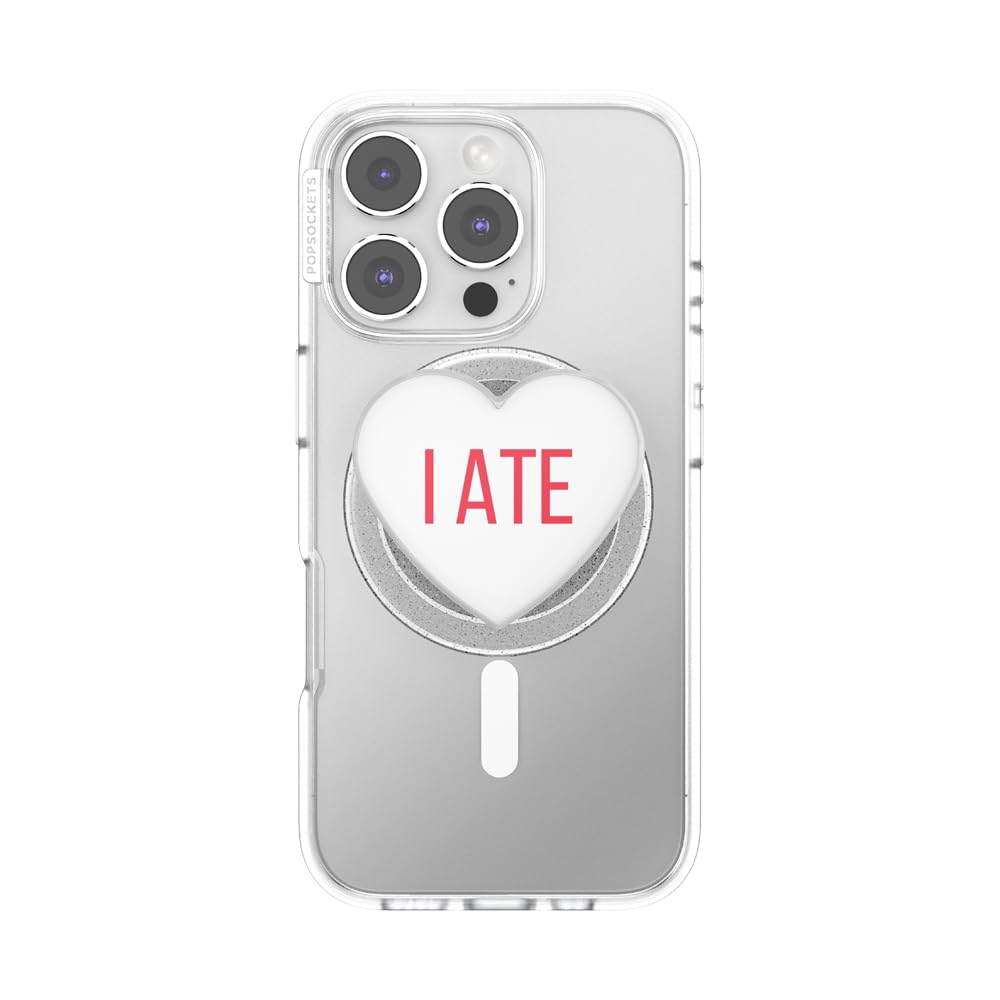 PopSockets Phone Grip for MagSafe, Magnetic Holder, Phone Stand, Heart - Heart I Ate