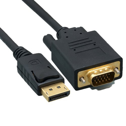 Cable Wholesale DisplayPort to VGA Video Cable, DisplayPort Male to VGA Male, 15 Foot