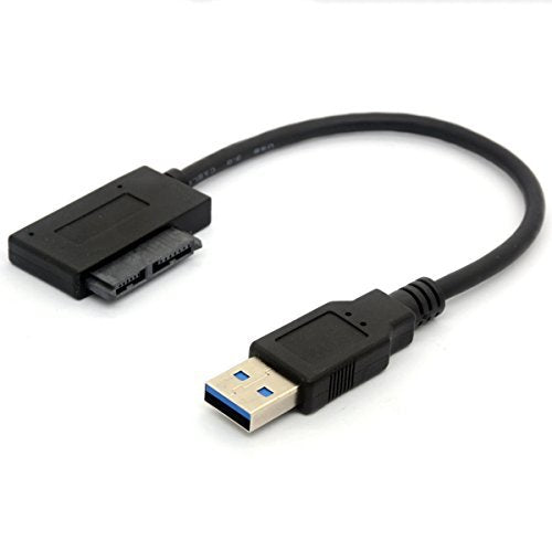 BSHTU USB 3.0 to 7+6 13Pin Slimline SATA Cable Adapter for Laptop CD DVD ROM Optical Drive
