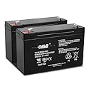 Casil CA6120 6V 12Ah Battery - 12Amp, 6V AGM Deep Cycle Battery, SLA Battery F2, VRLA Replacement, Emergency Light Battery 6V 12Ah - 2 Pack