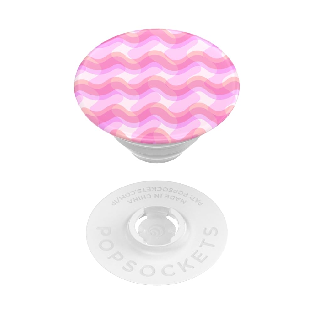 PopSockets Adhesive Phone Grip, Holder, Phone Stand, Flower - Rosy Waves