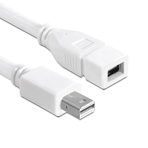 cablecc 6ft Mini DisplayPort Male to Mini DP DisplayPort Female Extension Cable 1.8m Support 4K 60hz