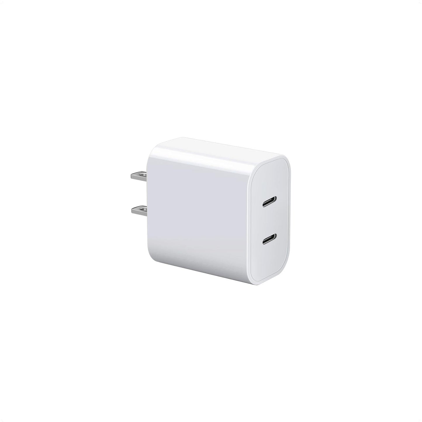 Dual USB C Charger Block for Apple Watch Series 11 10 iWatch iPhone iPad AirPods Pro,Wireless Charger Pad, 2 Port Type C Fast Charging 20W PD Power