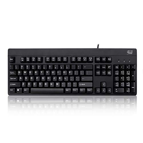 Adesso Easy Touch 630Ub, Wired Waterproof Keyboard (AKB-630UB), Black