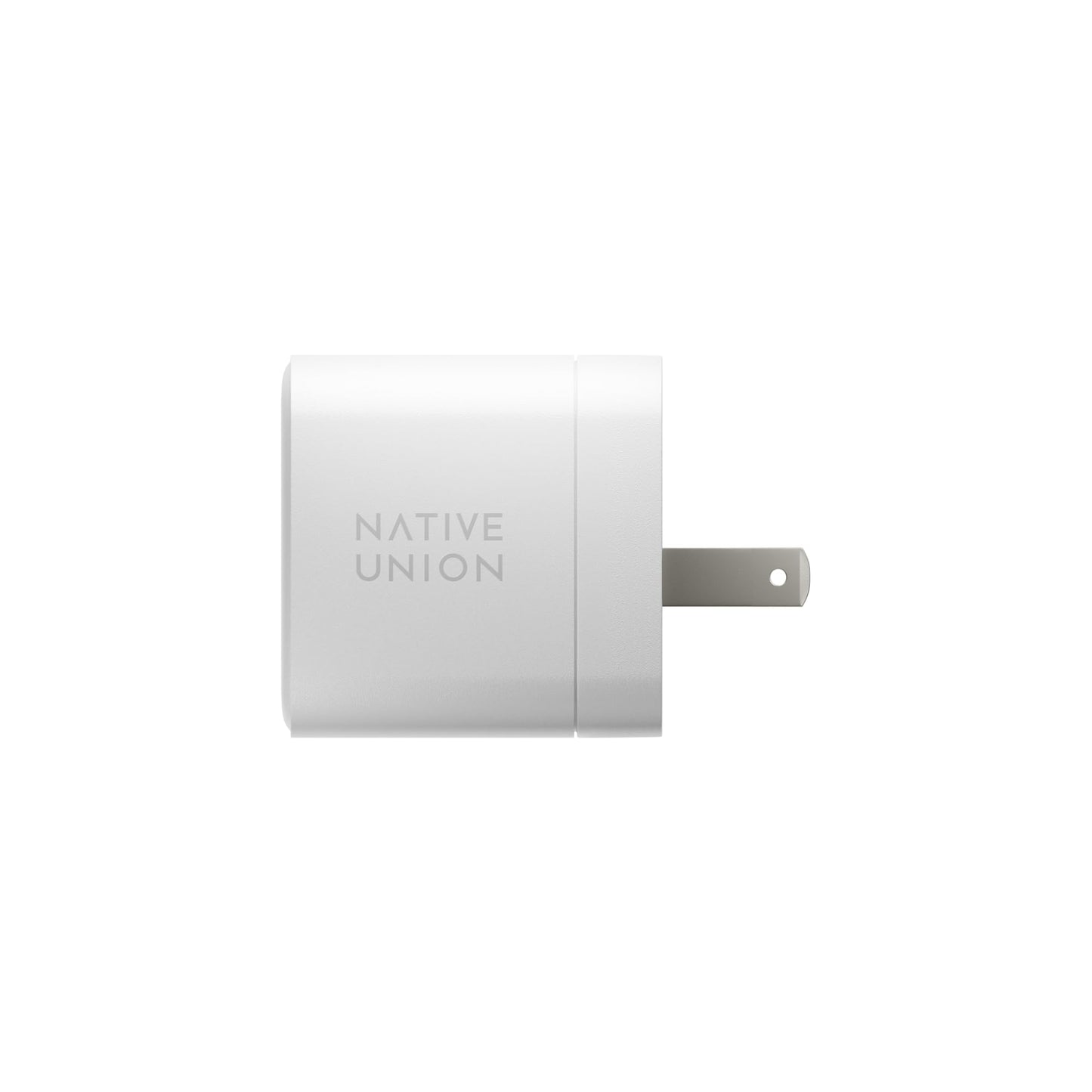 Native Union Fast GaN Charger PD 35W - Ultra-Compact Power Delivery Enabled USB-C Charger Up to 35W - for MacBook Air, iPads, iPhones & More (White)