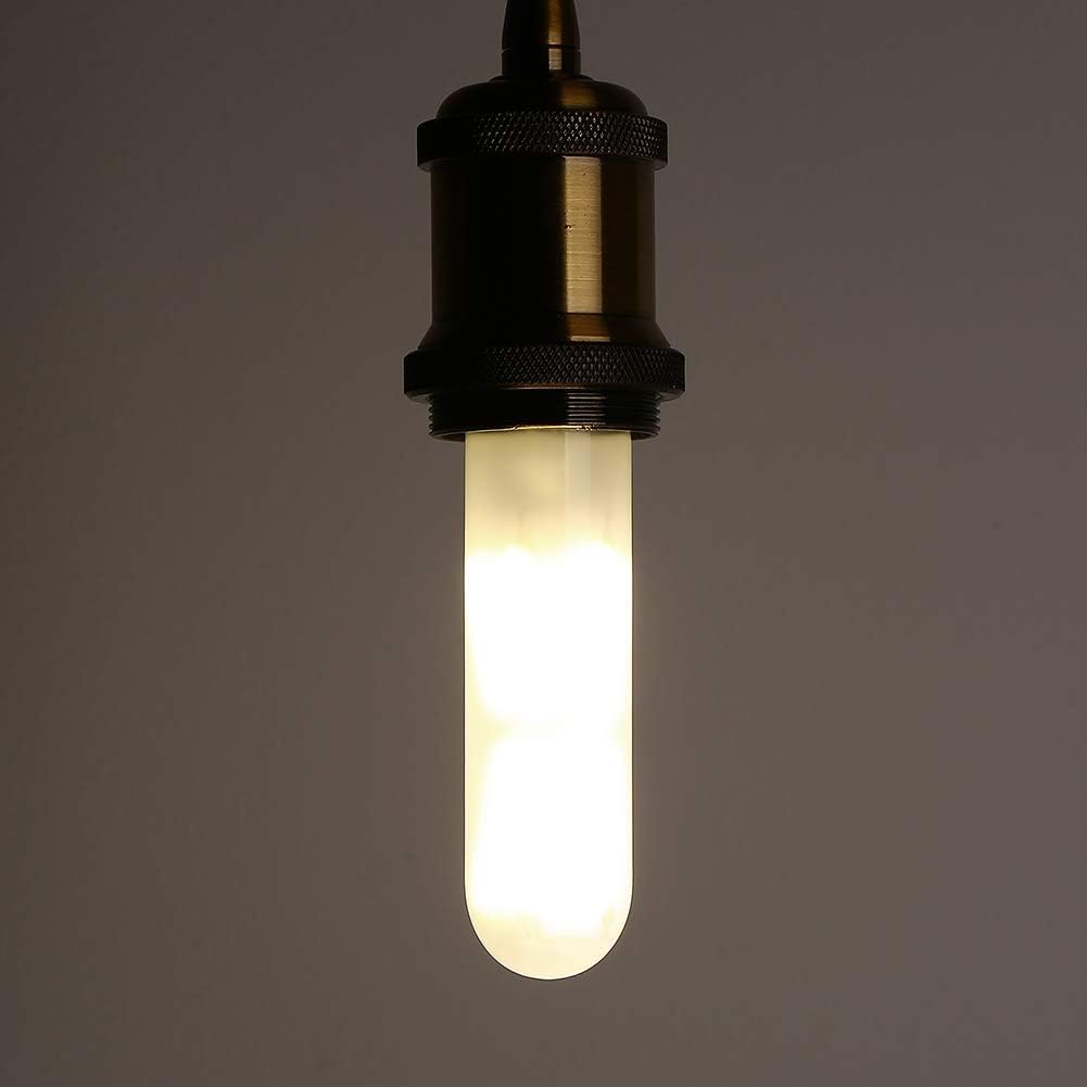 Adshen-US Dimmable T10 led Frosted Bulbs 8W Daylight White 4000k 80 Watt Equivalent,led Tubular Vintage Led Bulbs,800LM,E26 Medium Base, Edison Retro