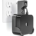volport Wall Mount Holder Bracket for Apple TV 4k 3rd Generation - Outlet Hanger Stand for Apple-TV 4k+ Gen 3 Built-in Cable Management, Hide & Store