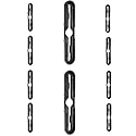 Mic+Tight 10 Pack The Police Mic Clip Tactical Portable Radio Mic Clip for Uniforms or Bullet-Proof Vest Carriers | Black