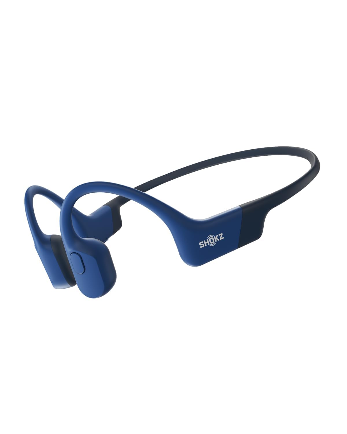 SHOKZ OpenRun Bone Conduction Bluetooth Headphones, Blue, USB-C Charging