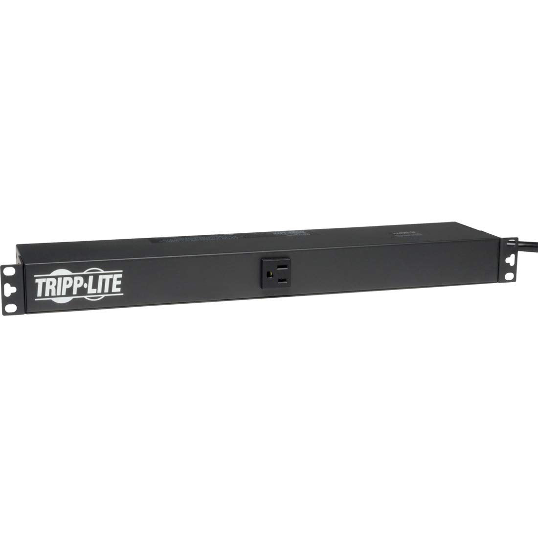 Tripp Lite 13 Outlet Horizontal 1U Rackmount PDU, 15 Amps, 120V, 15ft Cord, Power Strip for Network Server Racks, 15A Circuit Breaker, NEMA 5-15