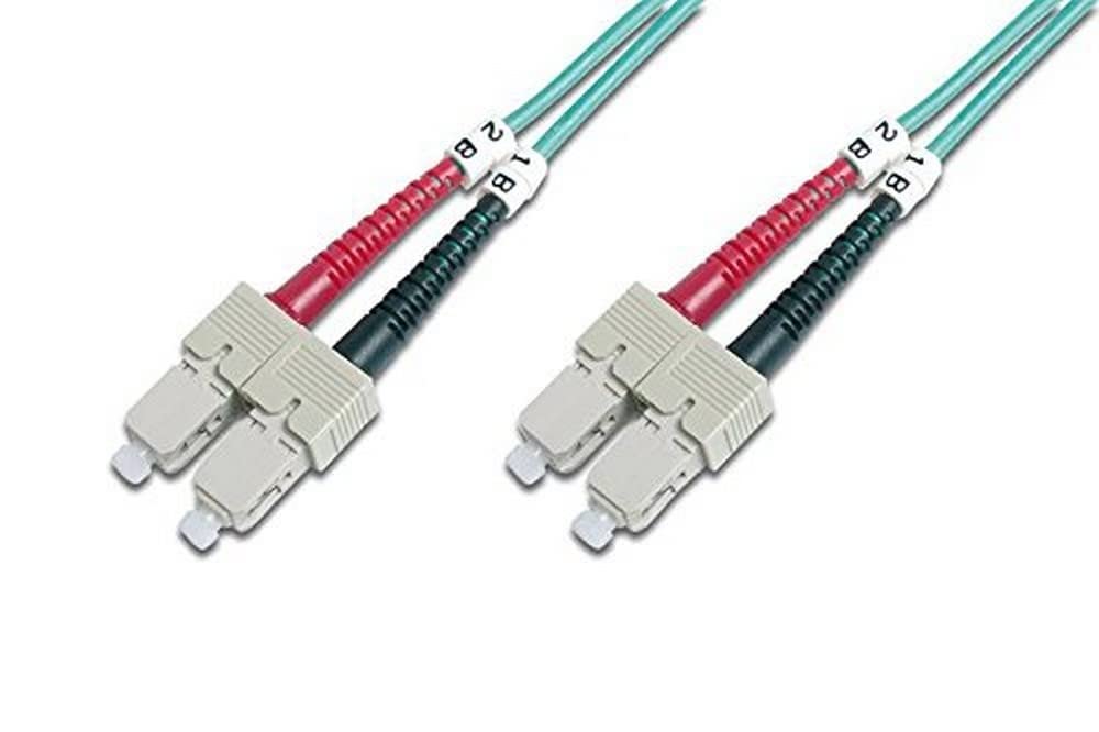 AddOn ADD-SC-SC-1M5OM4 1M OM4 Aqua Duplex Patch Cable
