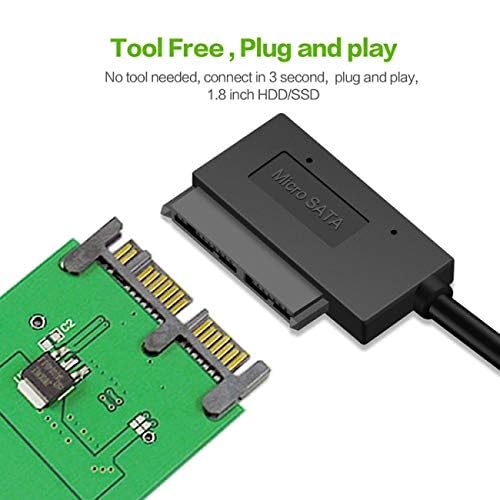 Cablecc USB 3.0 to mSATA 50Pin SSD & 1.8" Micro SATA 7+9 16pin Adapter Add on Cards PCBA USB 3.0 to mSATA 50Pin SSD & 1.8" Micro SATA 7+9 16pin