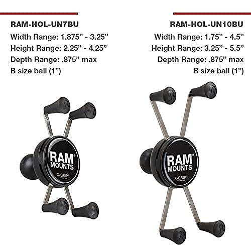RAM MOUNTS X-Grip Large Phone Holder with B Size 1" Ball Mount