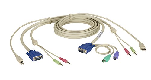 Black Box 6FT KVM Cable VGA PS2 USB Audio DT Pro Series