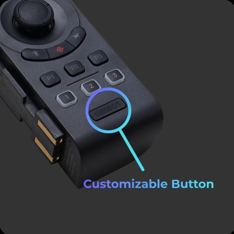 OBSBOT Tail Series Smart Remote Controller, PTZ Control via Gimbal Button or Wrist Movements, Bluetooth Wirelessly Connect up to 3 OBSBOT Tail 2/Air