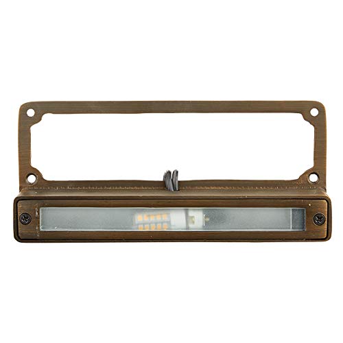 VOLT Cast Brass 12V Undercover Hardscape Light (Bronze) for Low Voltage Outdoor Step, Deck, Masonry & Wall Lighting