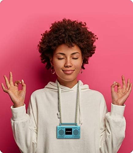 Bumpboxx MicroBoom Wearable Necklace Bluetooth Speaker Boombox | Bluetooth Portable Speaker | Includes 24” Chain & Rechargeable LI-ION Battery | Add