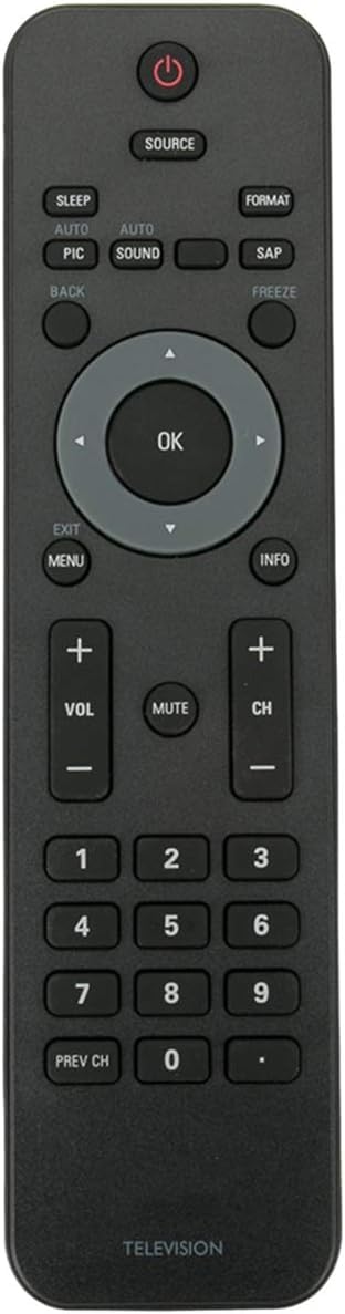 Universal Remote for PHILIPS TV 19PFL3504D 22PFL3504D 26PFL4507 32PFL3504D 32PFL4507 32HFL4663S 32PFL4505D 32PFL3506 40PFL3505D 40PFL4707 42PFL3704D