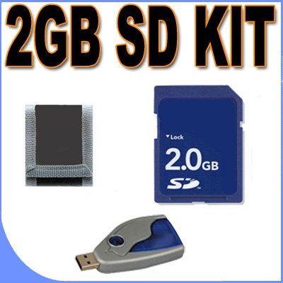 2GB SD (Micro SD with SD Adapter) Memory Card Secure Digital BigVALUEInc Accessory Saver Bundle for Fuji/Fujifilm Finepix Cameras