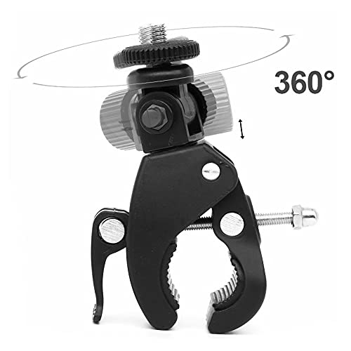 Acxico 1Pcs Bike Motorbike Handlebar Mount Clamp Stand Bracket Holder for GoPro Camera