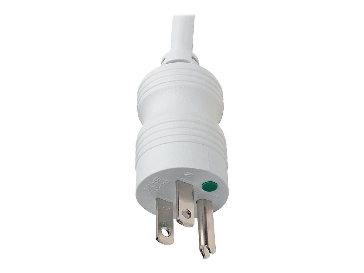 Tripp Lite Safe-IT Medical-Grade Power Strip for Patient-Care Vicinity, 6 15A Hospital-Grade Outlets, 15ft. Cord, UL 1363A, White, (PS-615-HG-OEM)