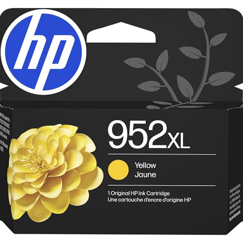 HP 952XL Yellow High-Yield Ink Cartridge | Works with OfficeJet 8702, Pro 7720, 7740, 8210, 8710, 8720, 8730, 8740 Series | L0S67AN