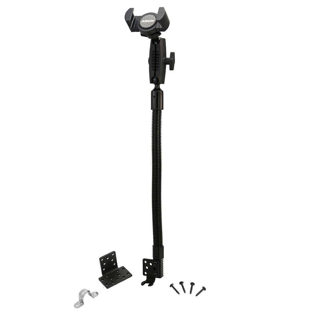 ARKON Mounts RoadVise XL Seat Rail Car Phone Mount | for Cars & Trucks | Fully Adjustable | Flexible 18" Arm | Solid 3.75" Shaft | Sturdy Seat Rail or