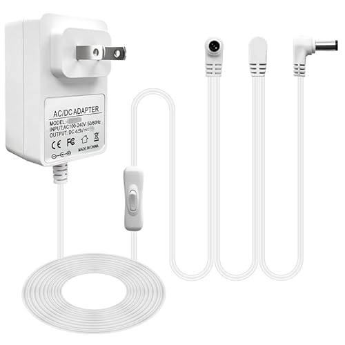 Sigely 4.5V Power Adapter Replacement for Lemax Lighted Village Accessory 74254 94563 94565 for Christmas Halloween Village Lights Micro Lighting…