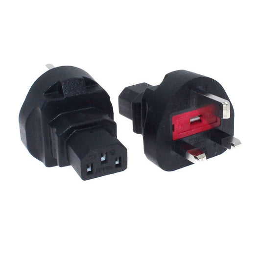 Toptekits UK to C13 Power Adapter,UK 3-Pole Male to IEC 320 C13 AC Power Adapter,UK BS1363 to C13 PDU/UPS Server, UK Plug. Britain Converter (UK…