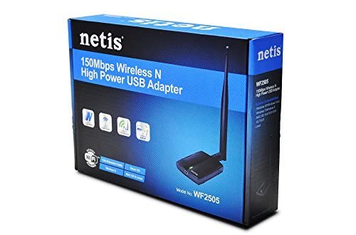 Wireless USB High Power Adapter, 150Mbps Network WiFi Dongle for PC/Desktop/Laptop, 802.11 b/g/n technology, Power Amplifier Support to Boost Wireless