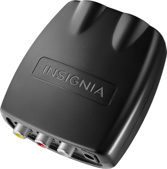 INSIGNIA RCA to HDMI Converter, 1080P RCA Composite Audio Video AV Converter Adapter Supporting PAL/NTSC for TV/PC/ PS3/ STB/Xbox VHS/VCR/Blue-Ray DVD Player