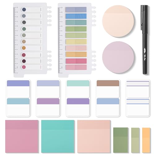 Mr. Pen- Transparent Sticky Notes Set, 1000 Sheets