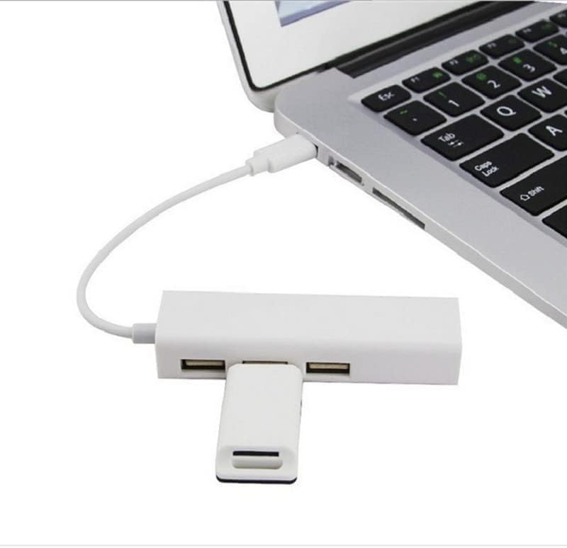 USB C to 3 x USB A and RJ45 Ethernet LAN Adapter Hub Cable Mac USB-C Network for Win XP/8/10/ MACOS