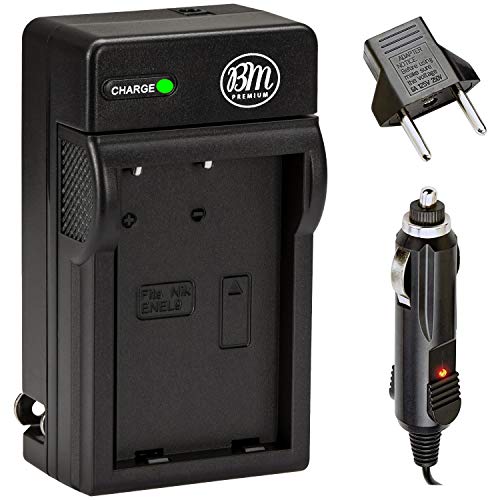 BM Premium EN-EL9, EN-EL9A Battery Charger for Nikon D5000, D3000, D60, D40x & D40 Digital SLR Camera - MH-23 Replacement