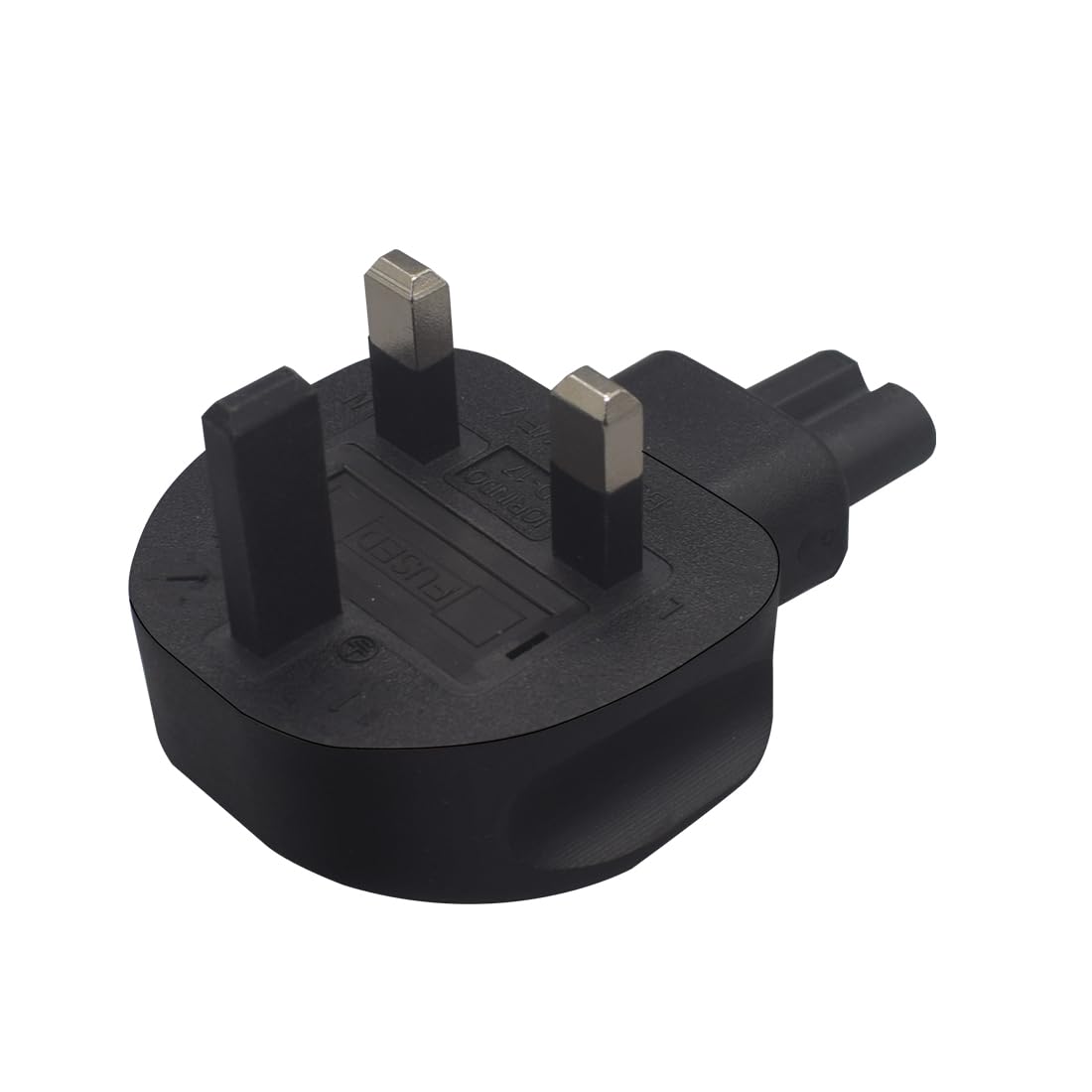 Tekit BS1363 UK 3-Pole Male to IEC 320 C7 AC Power Adapter,UK to C7 PDU/UPS Server, UK Plug. Britain Converter (UK to C7)
