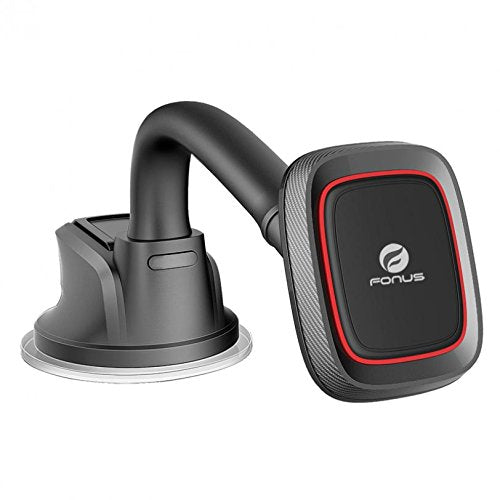 Compatible with DuraForce Pro 2 - Car Mount Magnetic Dash Windshield Gooseneck Holder Window Glass Gooseneck Swivel Dock [Strong Grip Magnets] Works