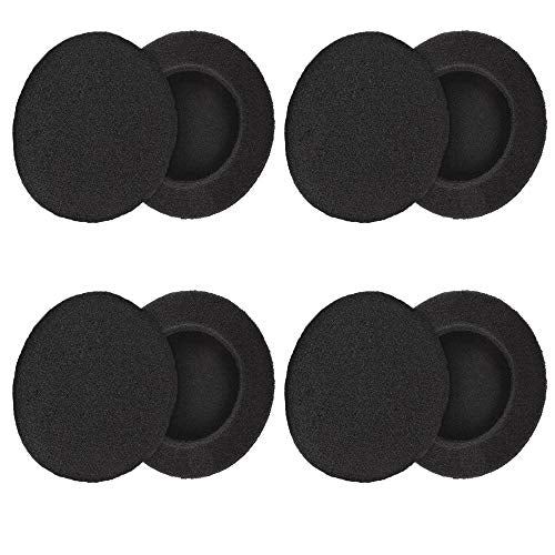 4 Pairs (2.4") Replacement Foam Earpads Ear Cushion Covers Compatible with Logitech H600 H330 H340 and Sony MDR-G45LP MDR-G55LP MDR-G410LP MDR-G101LP