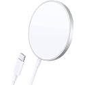 Magnetic Wireless Charger | Tekpower 15W Magnetic Charging Pad with Built-in 3-Foot USB-C Cable for Charging iPhone 12/12 Pro / 12 Pro Max / 12 Mini