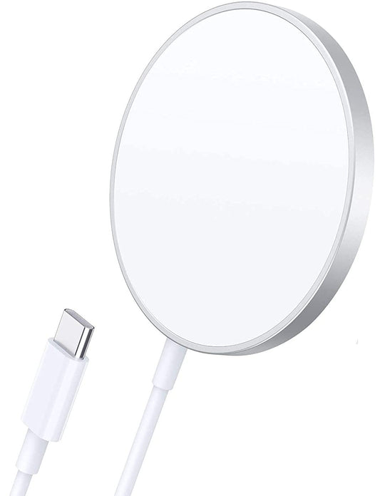 Magnetic Wireless Charger | Tekpower 15W Magnetic Charging Pad with Built-in 3-Foot USB-C Cable for Charging iPhone 12/12 Pro / 12 Pro Max / 12 Mini