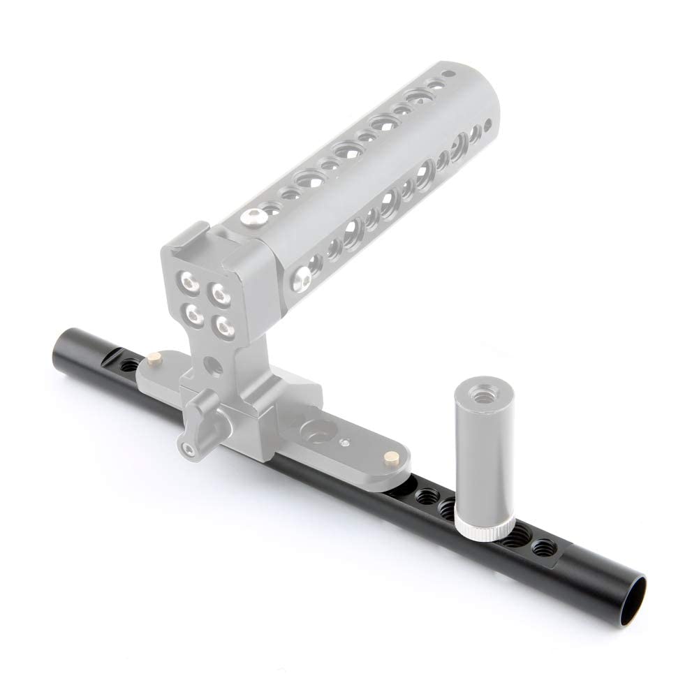 NICEYRIG 7.7 Inch 15mm Cheese Rod with 1/4 3/8 Locating Holes for DSLR Camera Cage Rig System - 074